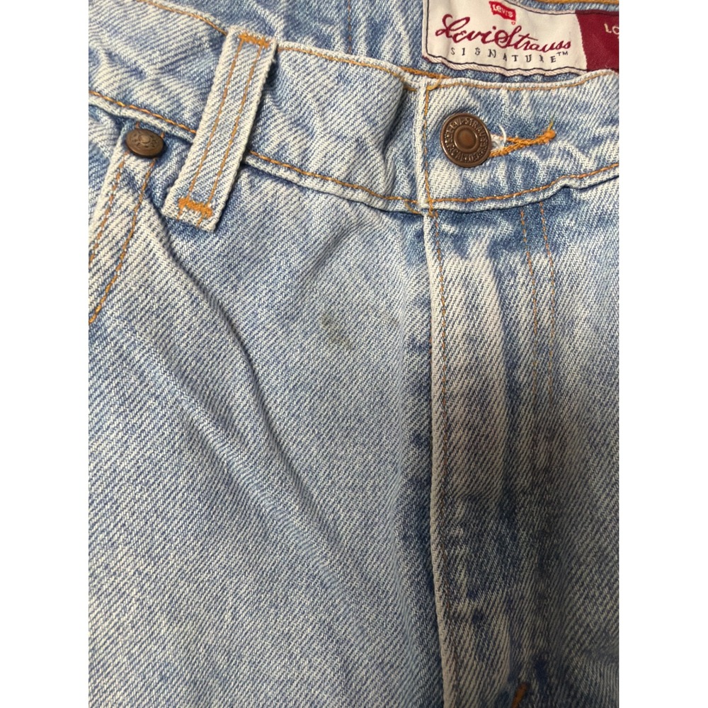 Levi Strauss Signature 545 Jeans Mens 31x30 Light Blue Loose Fit Denim - Picture 9 of 10
